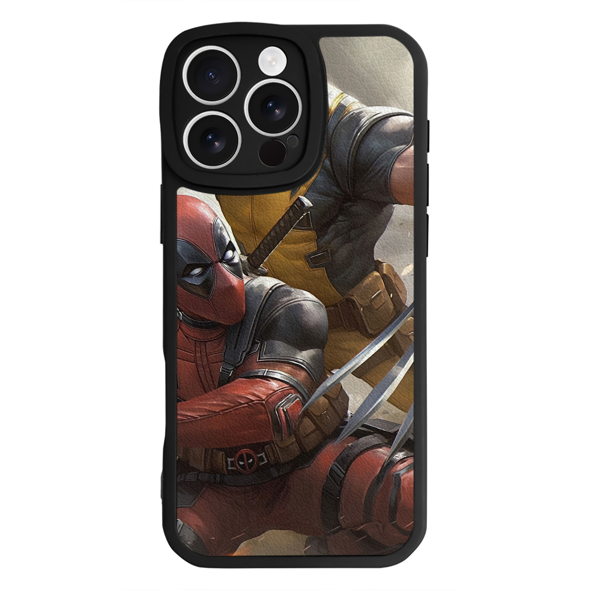 （画像用） Deadpool デッドプール 【iPhone 16シリーズ対応】シリコンスマホケース（レザー調） 材質：シリコン
